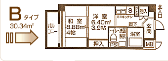 Bタイプ 30.34u